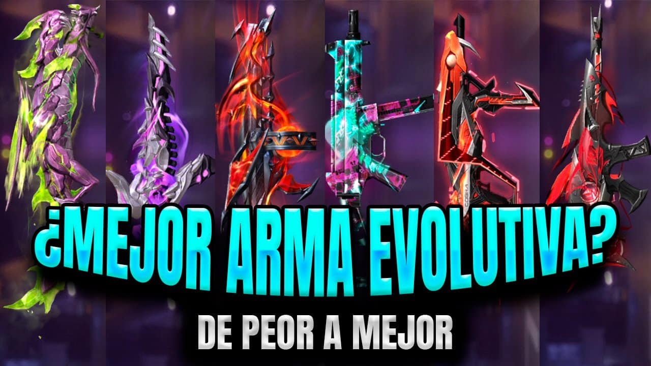 descubre las mejores armas evolutivas en free fire potencia tu juego y domina la competencia