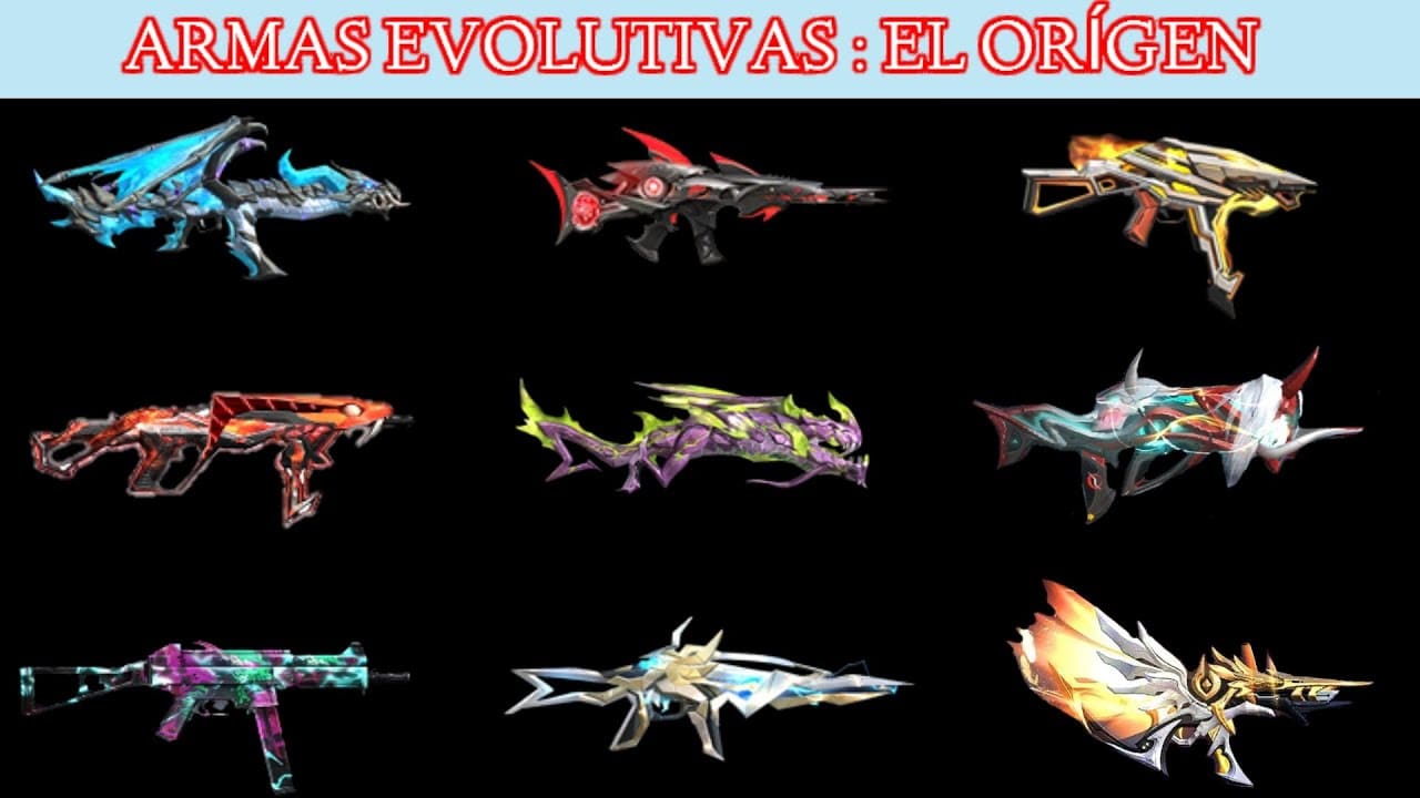 que son las armas evolutivas en free fire