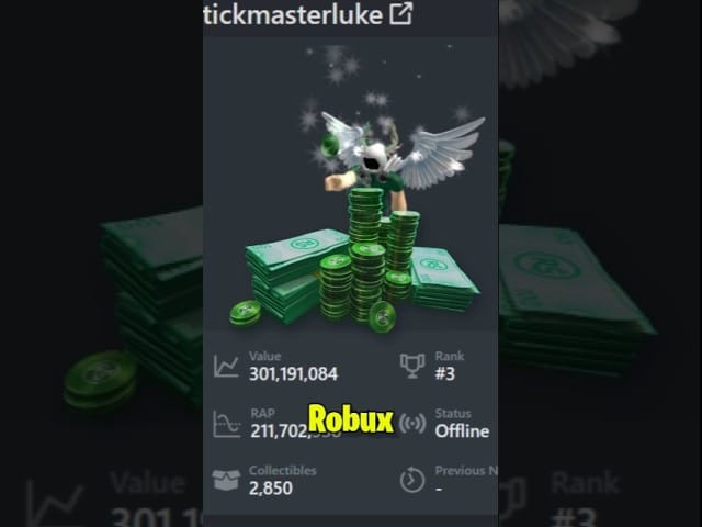 Qué persona tiene más Robux